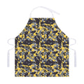 Yellow Black And Grey Digital Camo Print Adjustable Apron
