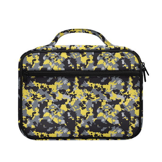 Yellow Black And Grey Digital Camo Print Briefcase Bible Bag