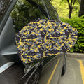 Yellow Black And Grey Digital Camo Print Car Side Mirror Covers