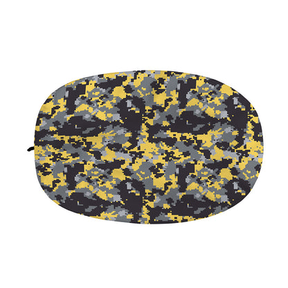 Yellow Black And Grey Digital Camo Print Car Side Mirror Covers