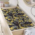 Yellow Black And Grey Digital Camo Print Changing Pad Cover
