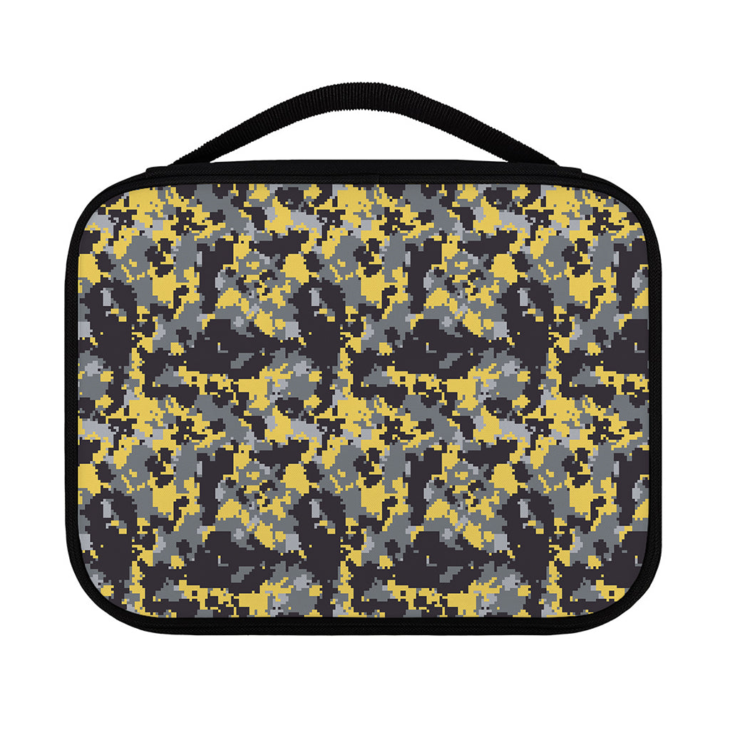 Yellow Black And Grey Digital Camo Print Classic Bible Case