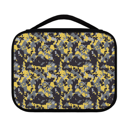 Yellow Black And Grey Digital Camo Print Classic Bible Case
