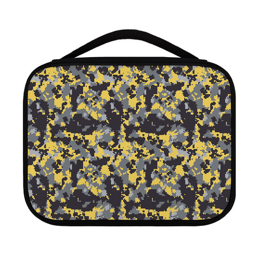 Yellow Black And Grey Digital Camo Print Classic Bible Case