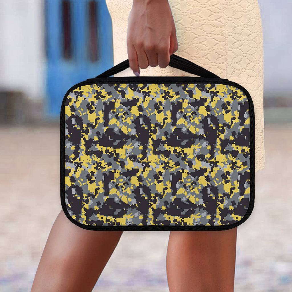 Yellow Black And Grey Digital Camo Print Classic Bible Case