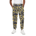 Yellow Black And Grey Digital Camo Print Cotton Sweatpants