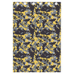 Yellow Black And Grey Digital Camo Print Curtain