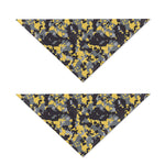 Yellow Black And Grey Digital Camo Print Dog Bandana