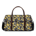 Yellow Black And Grey Digital Camo Print Duffle Bag