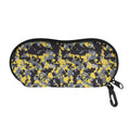 Yellow Black And Grey Digital Camo Print Glasses Case