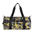 Yellow Black And Grey Digital Camo Print Gym Bag