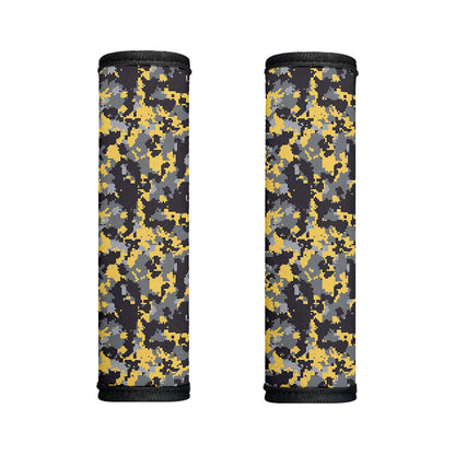 Yellow Black And Grey Digital Camo Print Handle Covers