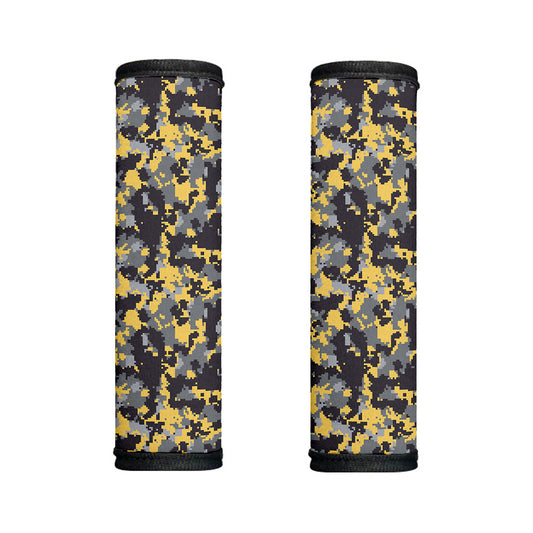 Yellow Black And Grey Digital Camo Print Handle Covers