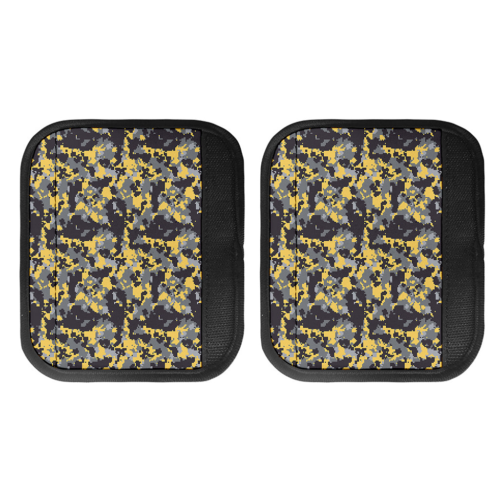 Yellow Black And Grey Digital Camo Print Handle Covers
