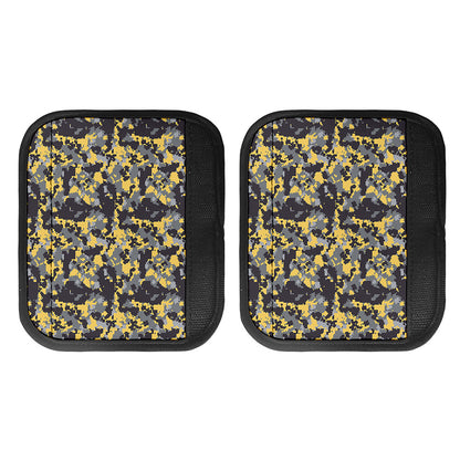 Yellow Black And Grey Digital Camo Print Handle Covers