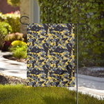 Yellow Black And Grey Digital Camo Print House Flag
