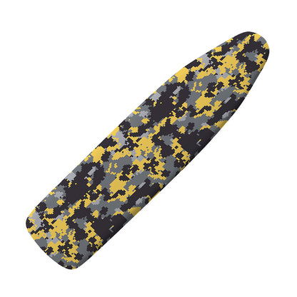 Yellow Black And Grey Digital Camo Print Ironing Board Cover