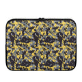 Yellow Black And Grey Digital Camo Print Laptop Sleeve