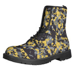 Yellow Black And Grey Digital Camo Print Backpack