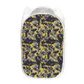 Yellow Black And Grey Digital Camo Print Mesh Laundry Hamper