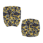 Yellow Black And Grey Digital Camo Print Office Chair Cover