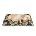 Yellow Black And Grey Digital Camo Print Pet Cooling Mat Cover