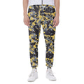 Yellow Black And Grey Digital Camo Print Joggers