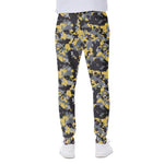 Yellow Black And Grey Digital Camo Print Scuba Joggers
