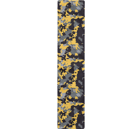 Yellow Black And Grey Digital Camo Print Table Runner