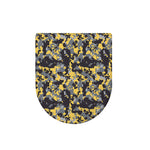 Yellow Black And Grey Digital Camo Print Toilet Lid Cover