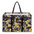 Yellow Black And Grey Digital Camo Print Utility Tote Bag