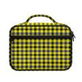 Yellow Black And Navy Plaid Print Briefcase Bible Bag