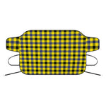 Yellow Black And Navy Plaid Print Car Windshield Snow Cover