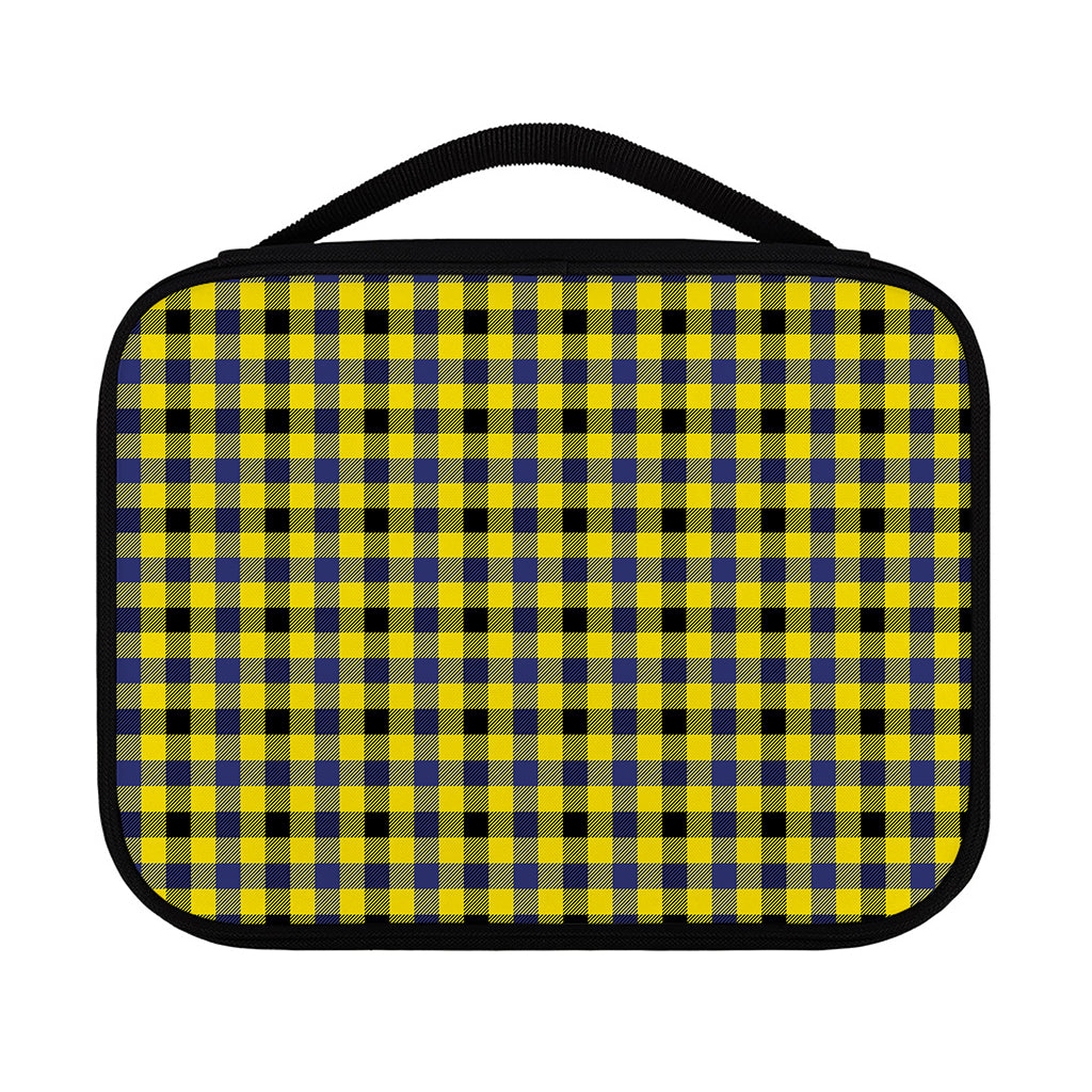 Yellow Black And Navy Plaid Print Classic Bible Case