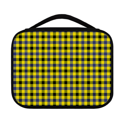 Yellow Black And Navy Plaid Print Classic Bible Case