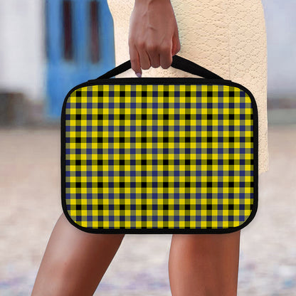 Yellow Black And Navy Plaid Print Classic Bible Case