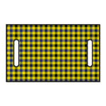 Yellow Black And Navy Plaid Print Golf Cart Seat Cover