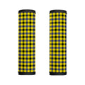 Yellow Black And Navy Plaid Print Handle Covers