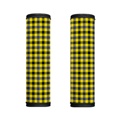 Yellow Black And Navy Plaid Print Handle Covers