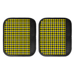 Yellow Black And Navy Plaid Print Handle Covers