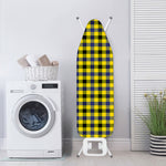 Yellow Black And Navy Plaid Print Ironing Board Cover