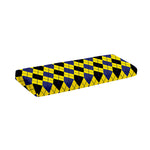 Yellow Blue And Black Argyle Print Piano Keyboard Cover