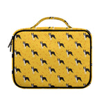 Yellow Boston Terrier Pattern Print Briefcase Bible Bag
