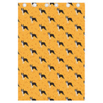 Yellow Boston Terrier Pattern Print Curtain