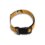Yellow Boston Terrier Pattern Print Dog Collar