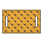 Yellow Boston Terrier Pattern Print Golf Cart Seat Cover