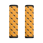 Yellow Boston Terrier Pattern Print Handle Covers