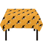 Yellow Boston Terrier Pattern Print Tablecloth