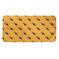 Yellow Boston Terrier Pattern Print Towel