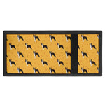 Yellow Boston Terrier Pattern Print Trifold Wallet